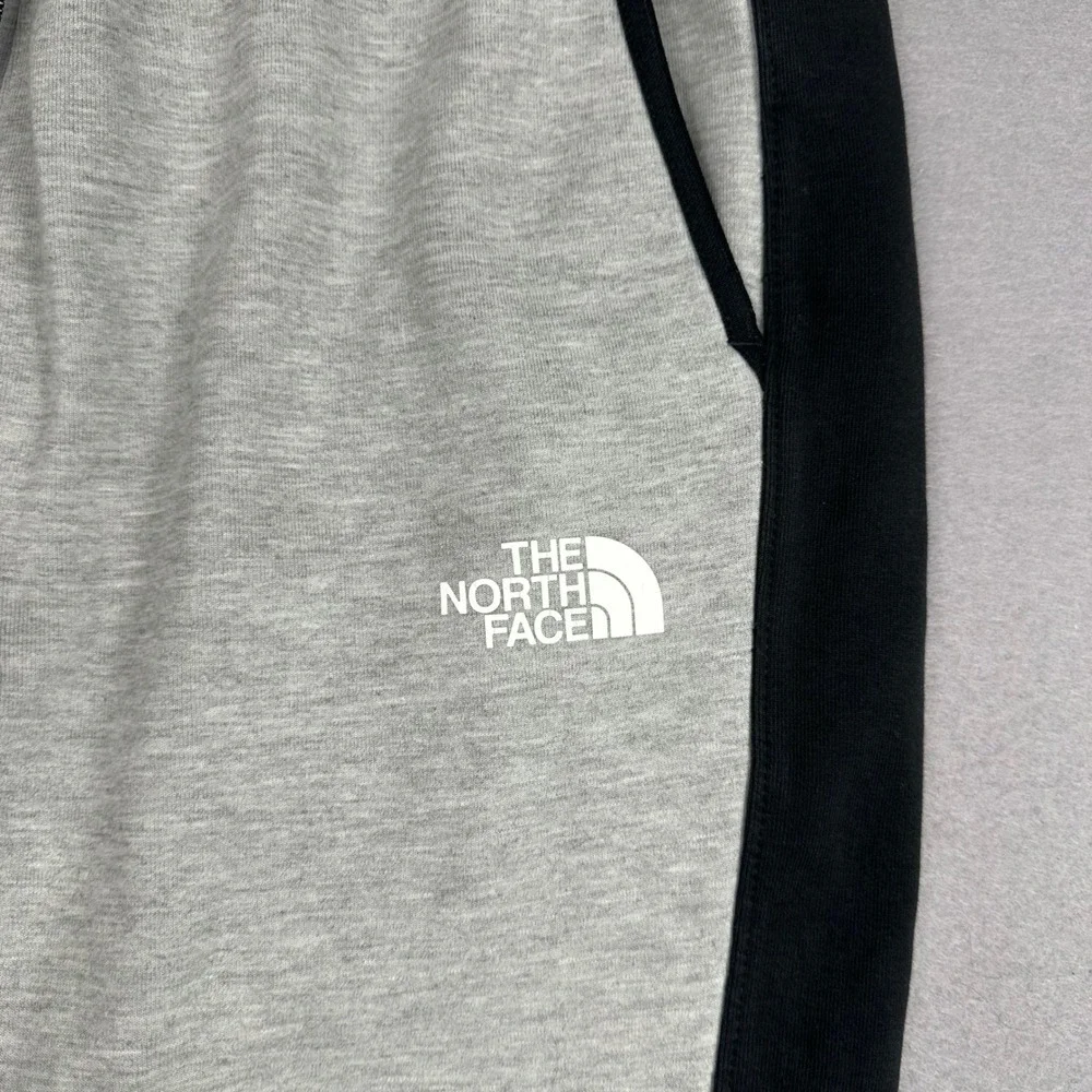 The North Face Mens Joggers Grey Black Colorblock Sweatpants A7UQ1 Size Medium